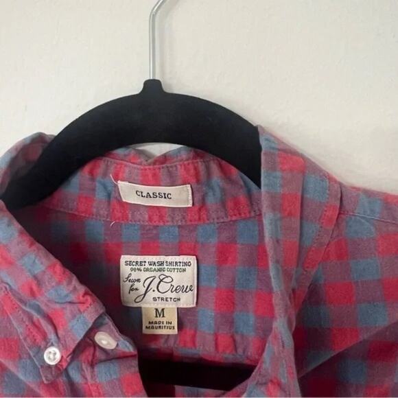 J. Crew Stretch Secret Wash Shirt In Organic Cotton Gingham - Picture 6 of 9